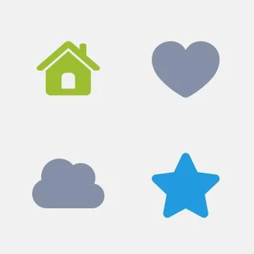 Browser Buttons - Granite Icons Stock Illustration