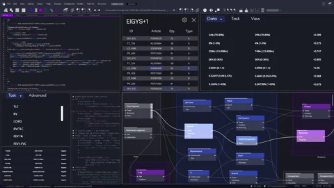 Browser With Coding Nodes Infographics Terminal 스톡 동영상 296177312