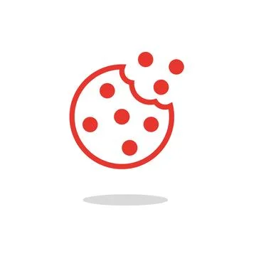 Browser Cookie Icon. Outline Style Icon Cookie icon vector isolated Stock Illustration