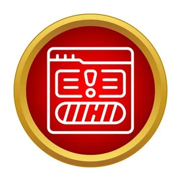 Browser error showing warning during loading process イラスト素材