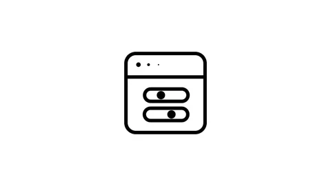 Browser Filter Slider Settings Control Icon Stock Footage 335591740