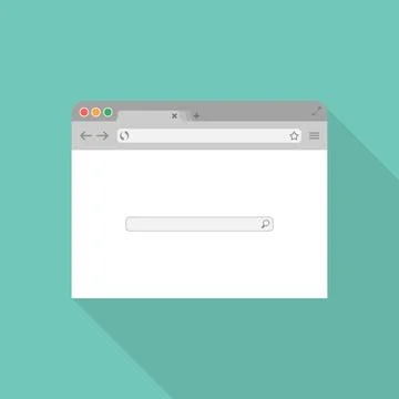 Browser flat icon Stock Photos