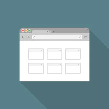 Browser flat icon2 Stock Illustration