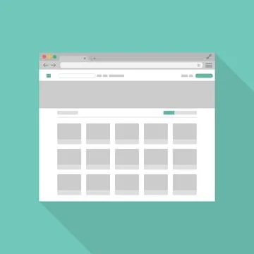 Browser flat icon3 Foto stock