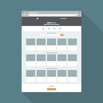 Browser flat icon4 Foto stock
