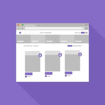 Browser flat icon6 Foto stock