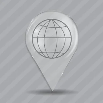 Browser Glossy Icon Vector Illustration Stock Illustration