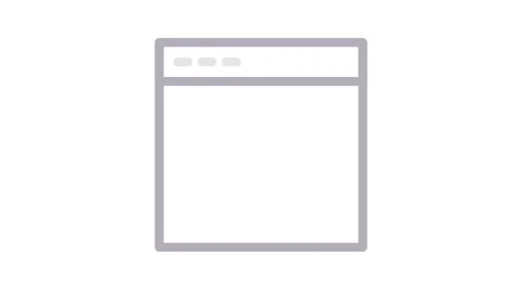 A browser icon featuring a prominent blue ribbon at its center. Stock Footage 334998400