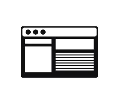 Browser icon illustrated in vector on white background browser icon illust... Stock Photos