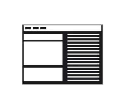 Browser icon illustrated in vector on white background browser icon illust... Stock Photos