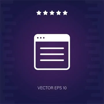 Browser  icon Illustrazione stock