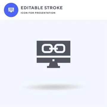 Browser icon vector, filled flat sign, solid pictogram isolated on white, logo イラスト素材