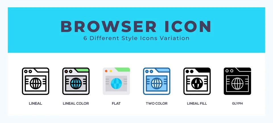 Browser icon vector for web. and mobile app Stock-Illustration