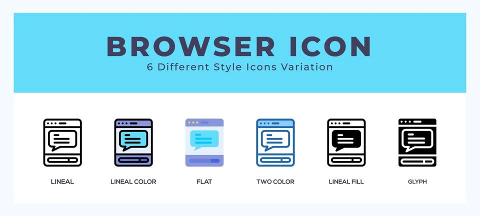 Browser icon for websites and apps. vector illustration Stock Illustration