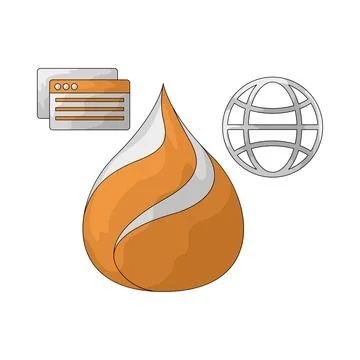 Browser illustration Illustrazione stock