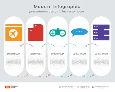 Browser infographics design Stock Illustration