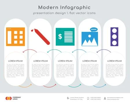 Browser infographics design Illustrazione stock