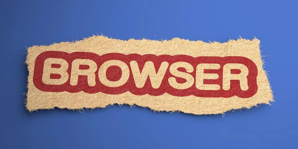 Browser. Internet Concept. Stock Illustration