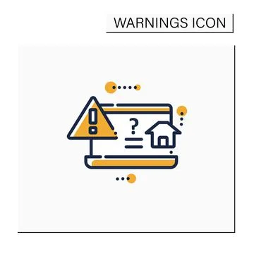 Browser notification color icon Stock Illustration