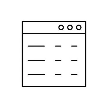 Browser, page, SEO icon. Simple line, outline vector elements of commerce icons Stock Illustration
