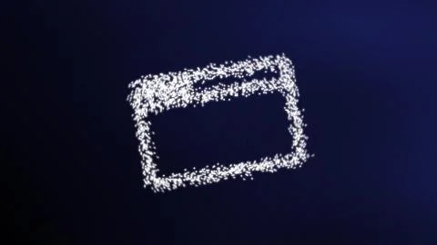 Browser  in particles effect Illustrazione stock