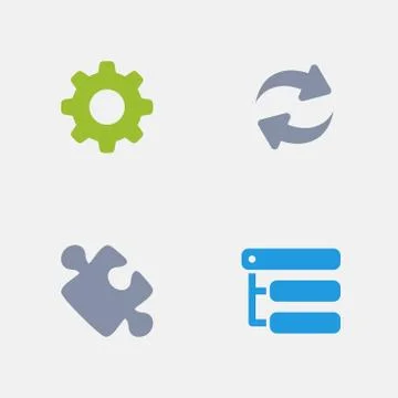 Browser Plugin - Granite Icons Illustrazione stock