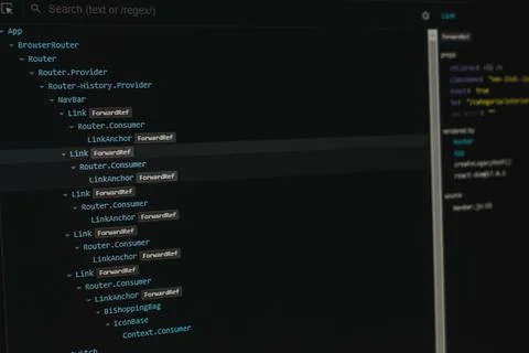 Browser Router Reactjs Stockfoto's