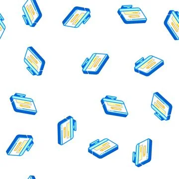 Browser search operating system isometric icon seamless pattern 스톡 일러스트