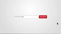 Browser search query on monitor. Insert your text. Stock After Effects