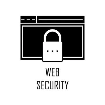 Browser security icon. Element of Web Development for mobile concept and web Illustrazione stock