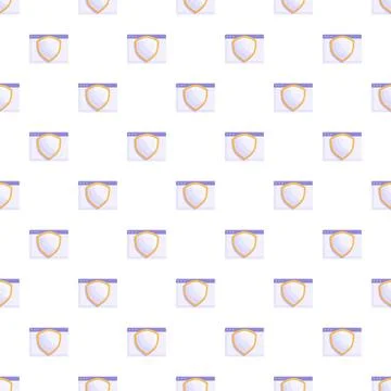 Browser shield security pattern protecting online data privacy 스톡 일러스트