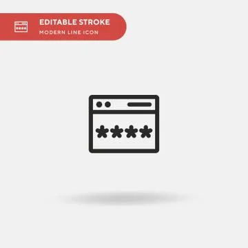 Browser Simple vector icon. Illustration symbol design template for web mobil 스톡 일러스트