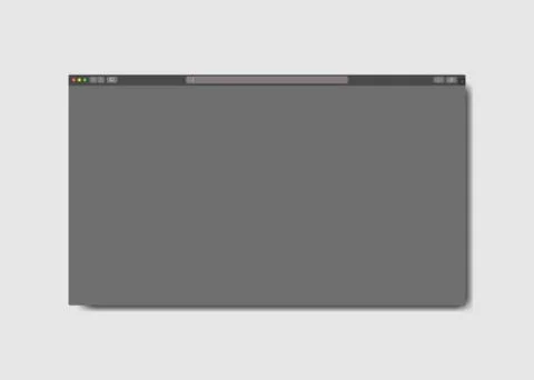 Browser template set in light theme for website, laptop and computer Illustrazione stock