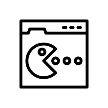 Browser thin line icon Stock-Illustration
