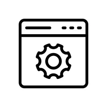 Browser thin line icon イラスト素材