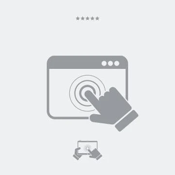 Browser touch Stock Illustration