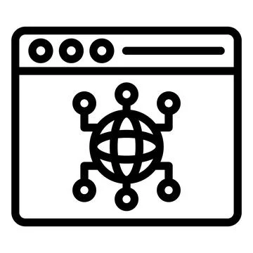 Browser Vector Icon Design Illustration Stock Illustration