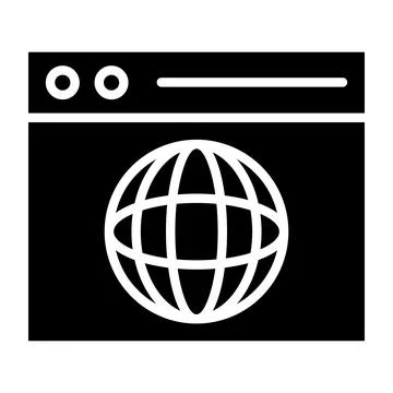 Browser Vector Icon Design Illustration 스톡 일러스트