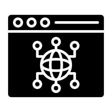 Browser Vector Icon Design Illustration 스톡 일러스트