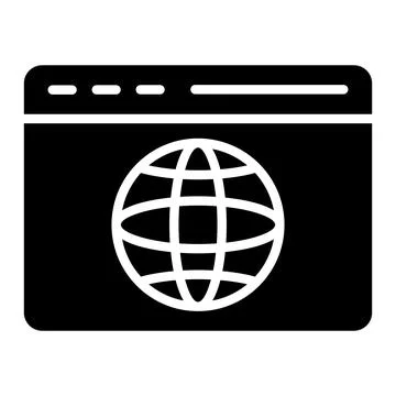 Browser Vector Icon Design Illustration Stock Illustration