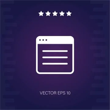 Browser vector icon Stock Illustration