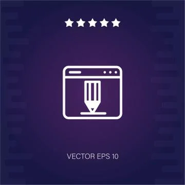 Browser vector icon Stock Illustration