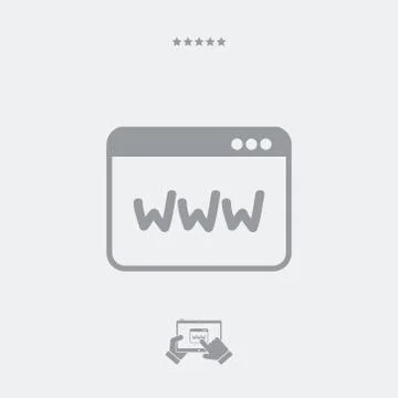 Browser web Illustrazione stock