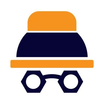 Browser, web, incognito, browser web page incognito access icon Illustrazione stock