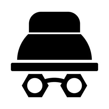 Browser, web, incognito, browser web page incognito access icon Stock Illustration