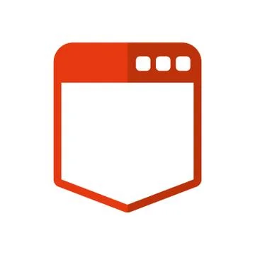 Browser web interface Stock Illustration