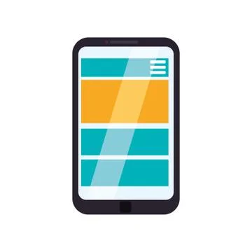 Browser web interface Stock Illustration