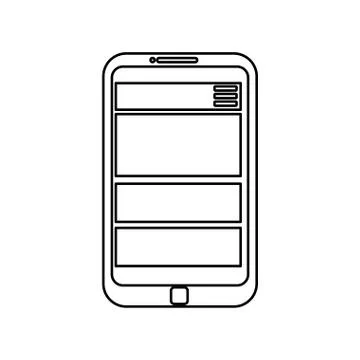 Browser web interface Stock Illustration