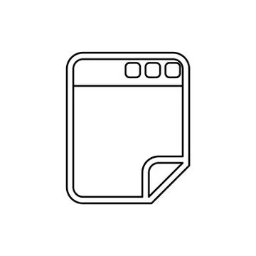 Browser web interface Stock Illustration