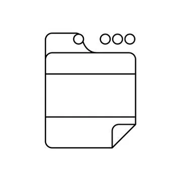 Browser web interface Stock Illustration